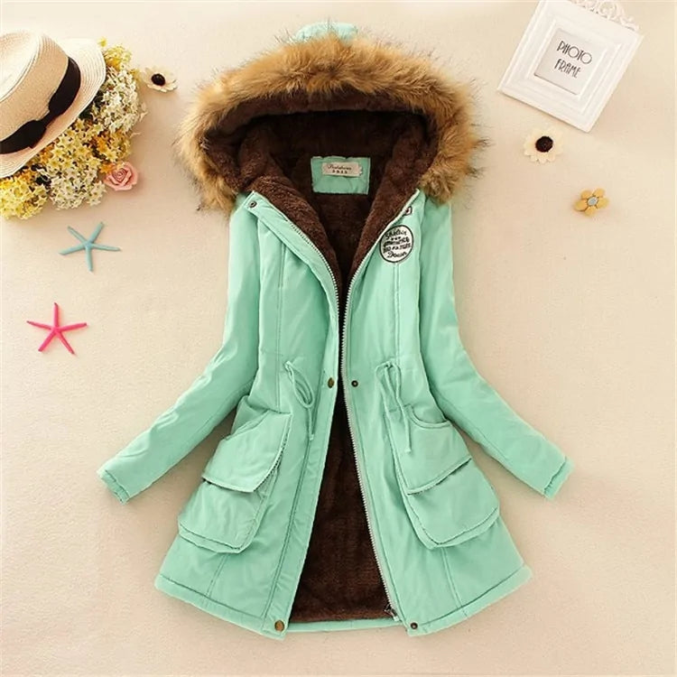Abrigo de Invierno Estilo Preppy para Mujer