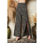 Pantalones de Pierna Ancha con Puntos Cepillados