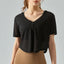 V-Neck Long Sleeve Yoga Top for Active Comfort