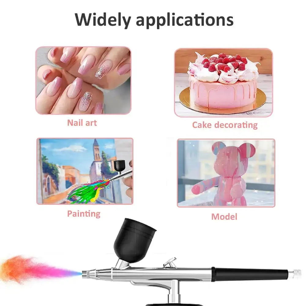 Kit de Uñas con Aerógrafo para Arte de Uñas Creativo