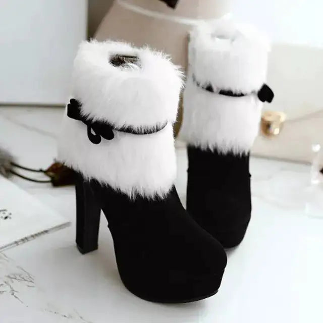 Elegant Holiday High Heel Boots