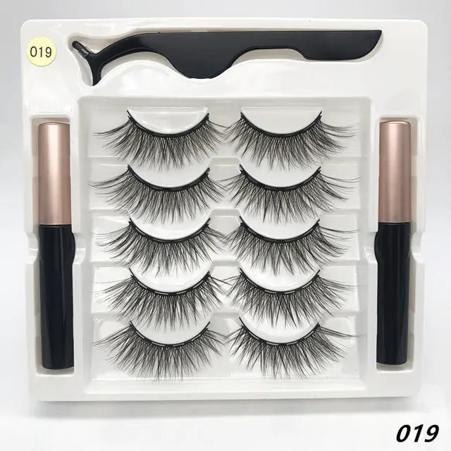 Premium 3D False Eyelashes with Magnetic Eyeliner