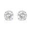 AGS Certified 14K White Gold 1.0 Cttw Diamond Stud Earrings