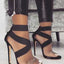 Elegant Women's High Heel Sandals - Size 40