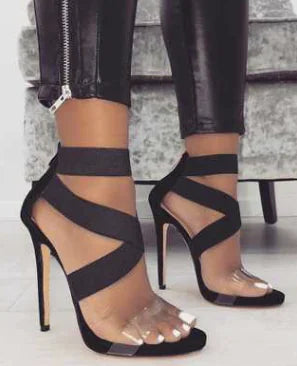 Elegant Women's High Heel Sandals - Size 40