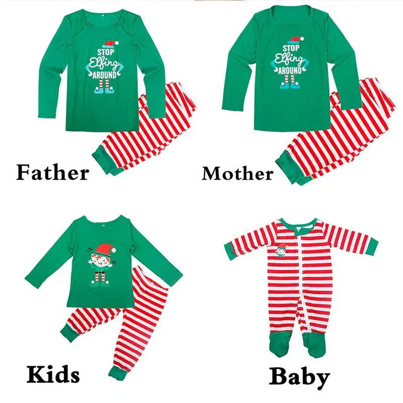 Ensemble de pyjamas de Noël en famille 2020 - Tenues d'hiver assorties
