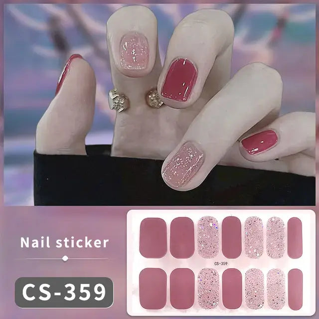 Premium DIY Gel Nail Stickers for Effortless Glam