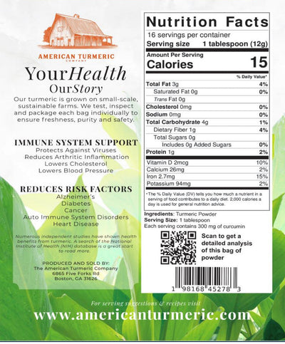 Georgia Gold Organic Turmeric Powder - Korvel