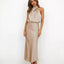 Elegant Women's Maxi Dress in Luxurious Satin