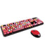 Ensemble de clavier sans fil à touches rondes