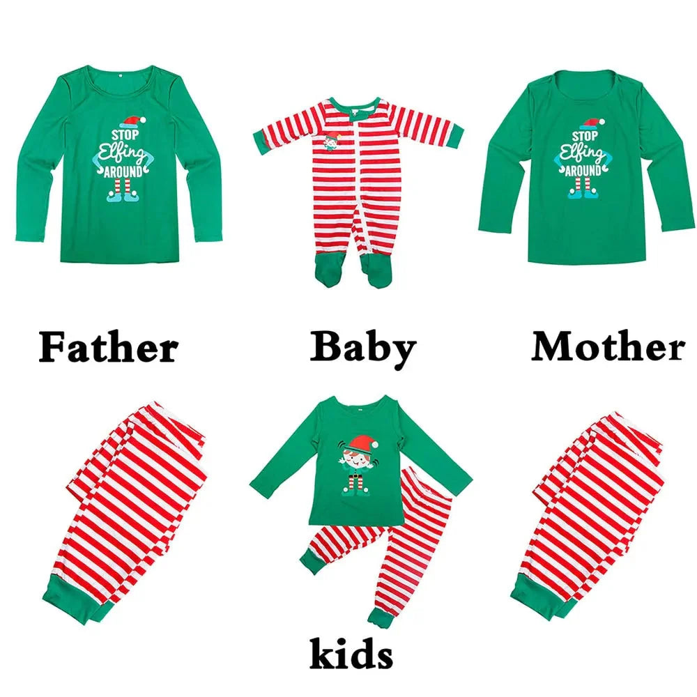 Ensemble de pyjamas de Noël en famille 2020 - Tenues d'hiver assorties