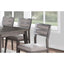 Elegant Set of 2 Dark Brown Dining Chairs with Upholstered Seats