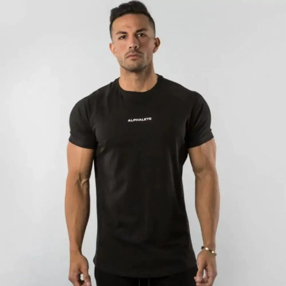 T-shirt de gym ajusté pour hommes premium