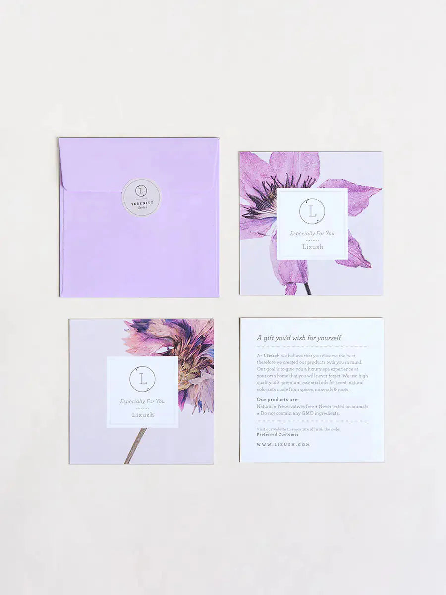 Caja de Regalo de Lavanda 100% Natural de Lizush - Set de Baño y Cuerpo