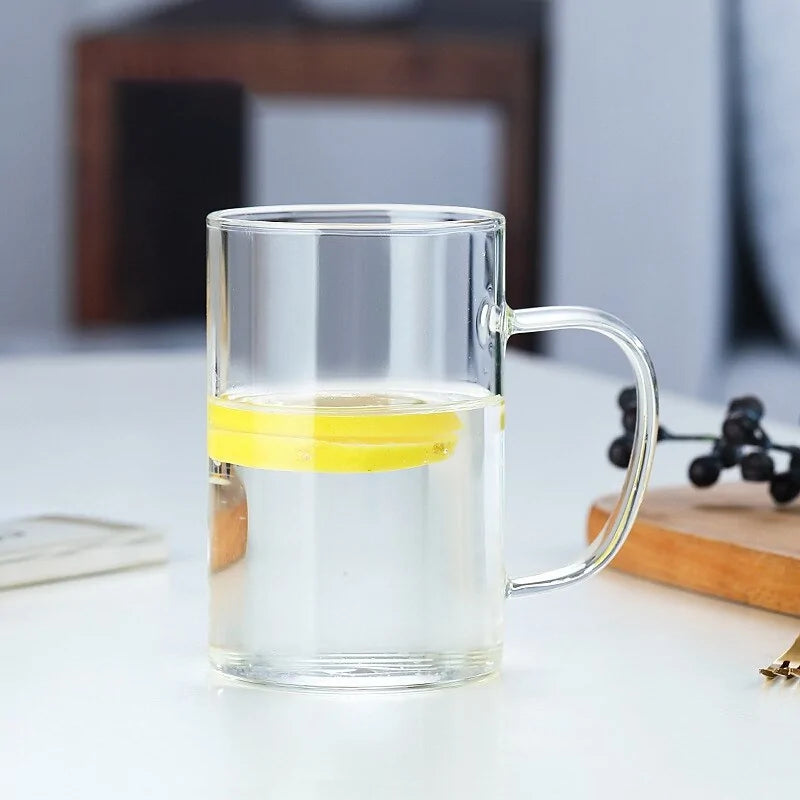 Taza de Vidrio Transparente Elegante para Cualquier Bebida
