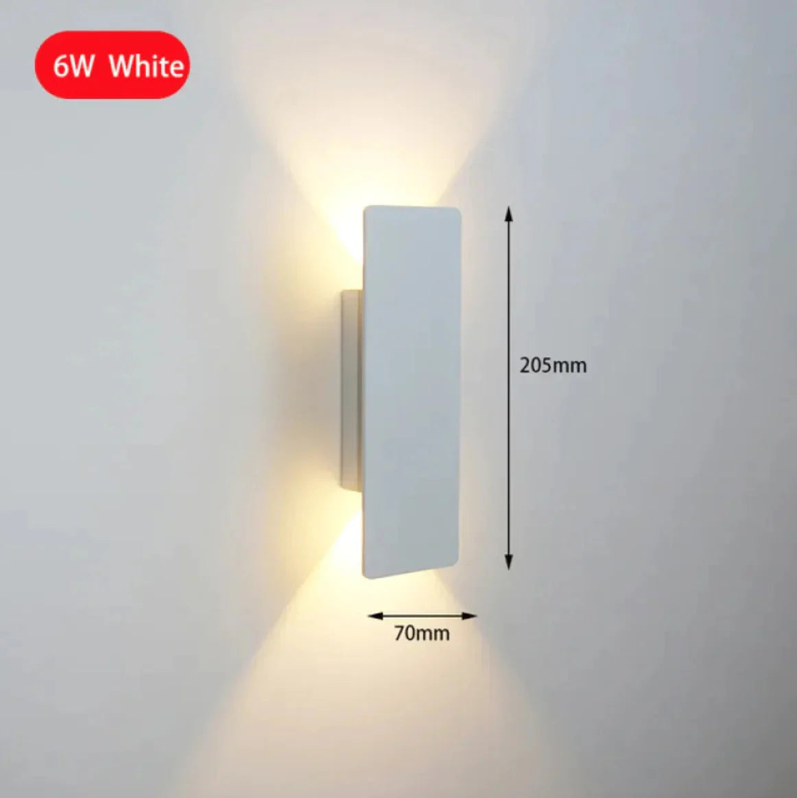 Modern 6W LED Indoor Wall Lamp for Bedroom & Living Room