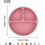 Ensemble de Assiette en Silicone pour Bébé Premium pour une Alimentation Sûre