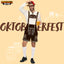 Costume de Bavarois pour hommes pour Oktoberfest avec chapeau de bière - X-Large