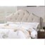 Lit Queen Size Contemporain avec Tête de Lit Réglable en Brun Clair