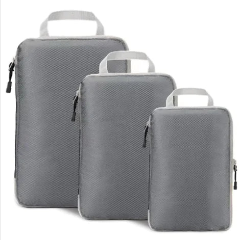 Ensemble de sacs de rangement compressés de voyage premium - 3 pièces