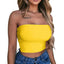 Stylish Exposed Belly Button Wrap Tank Top