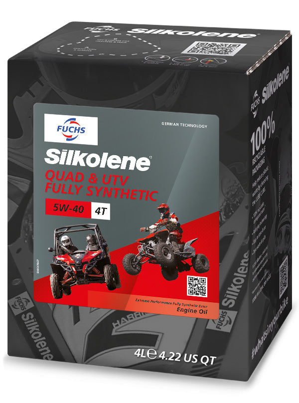 SILKOLENE Quad ATV 5W-40 Aceite de Motor Sintético Completo - 4L