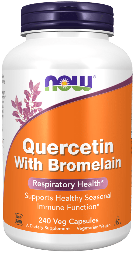 Quercetin with Bromelain – Plant-Based Bioflavonoid Blend | NOW® Foods