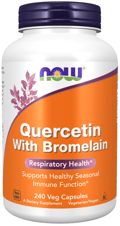 Quercetin with Bromelain – Plant-Based Bioflavonoid Blend | NOW® Foods