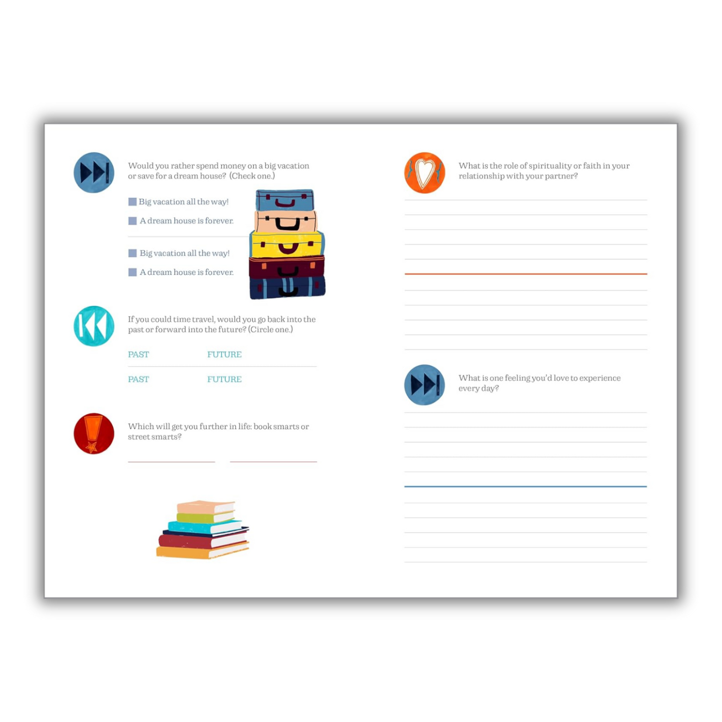 The Ultimate Couples Connection Journal: 400 Thought-Provoking Questions to Deepen Your Bond (Spiral Bound) - Korvel