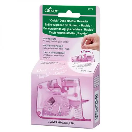Quick Desk Needle Threader in Pink by Clover