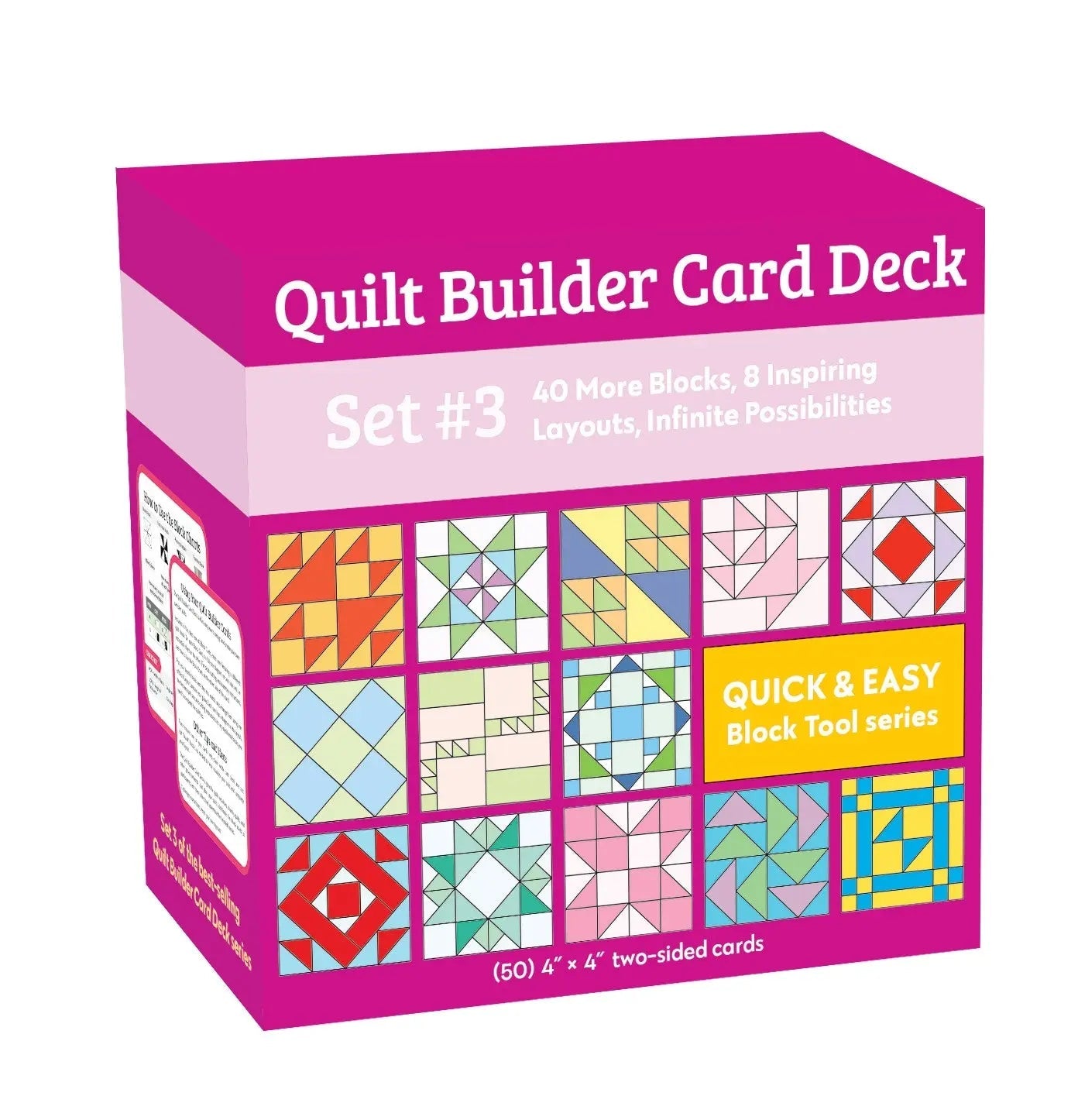 Juego de Cartas Quilt Builder Set #3 - Patrones Creativos de Costura