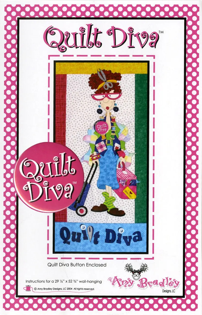 Patrón de Costura Quilt Diva con Accesorio de Botón