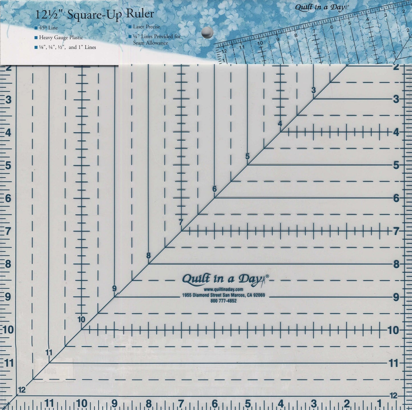 Règle de Carré 12 1/2in Quilt In A Day