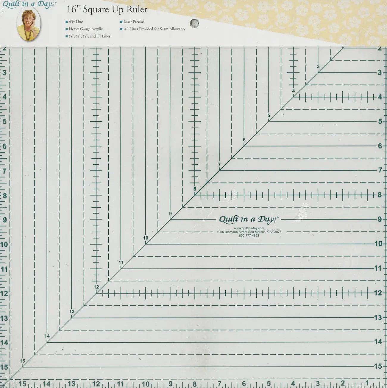 Règle carrée de 16 pouces Quilt In A Day