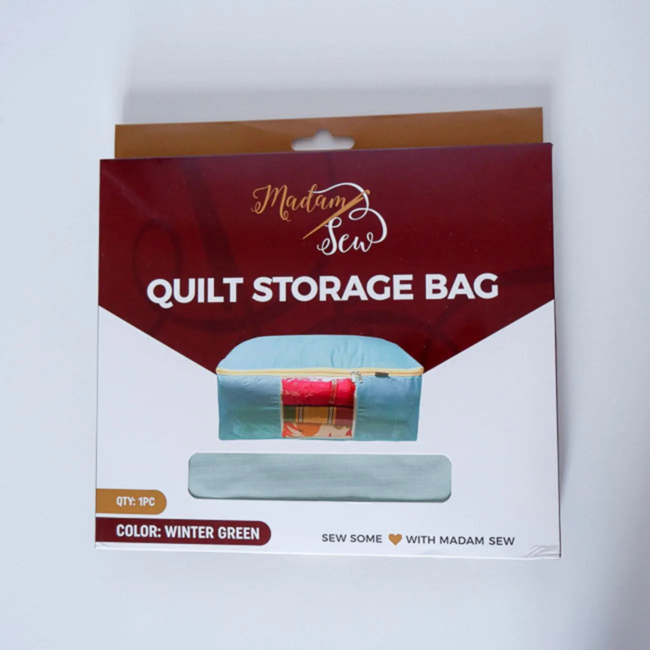 Quilt Storage Bag - Winter Green