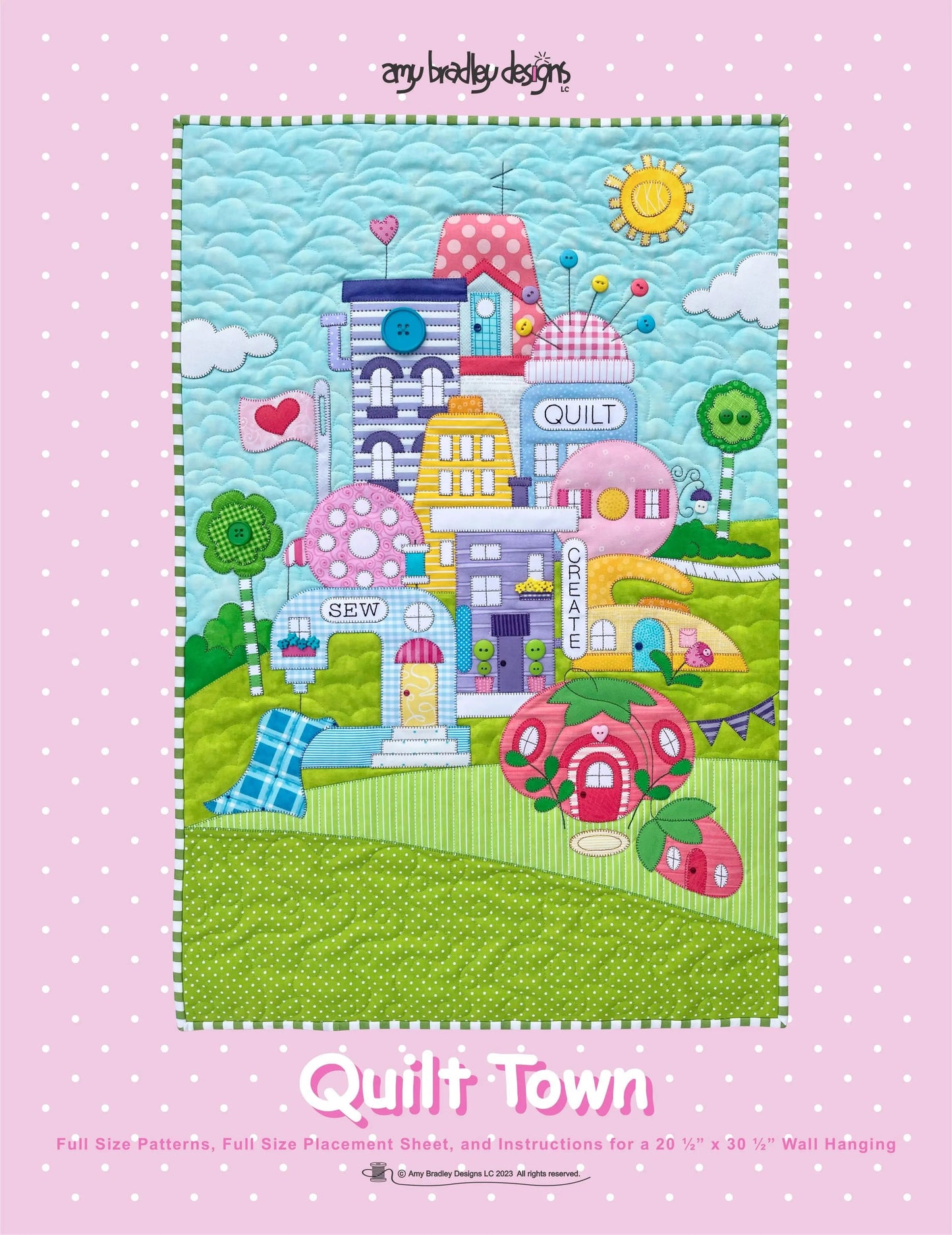 Quilt Town Pattern for Elegant Wall Hangings