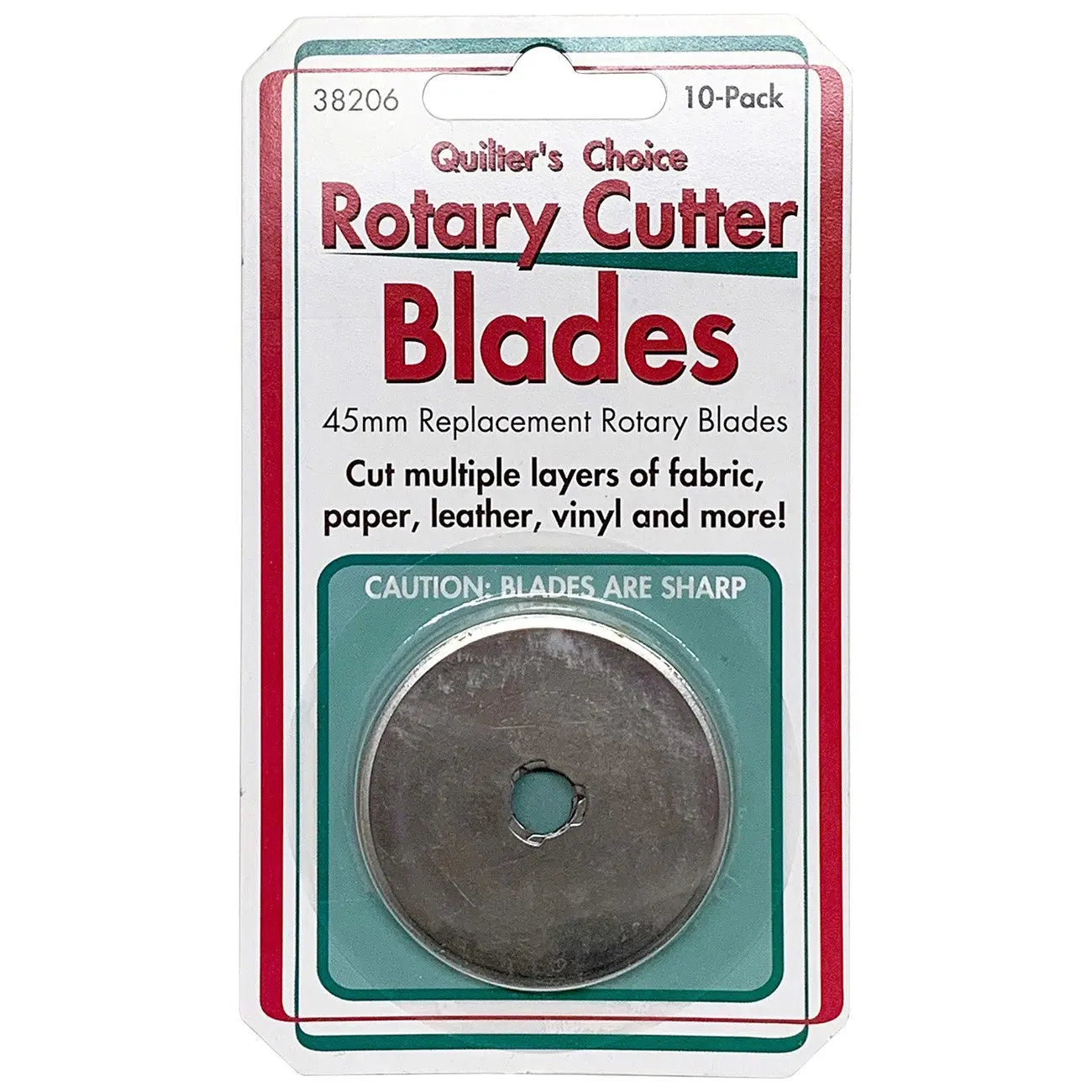 Quilter's Choice 45mm Rotary Cutter Blades - 10 Pack