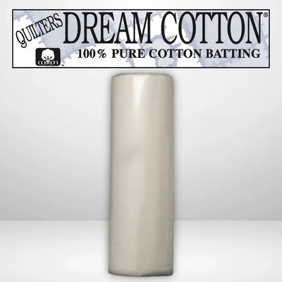 Batting de Algodón Natural Deluxe Quilters Dream Roll Reina - 93" x 30 yardas