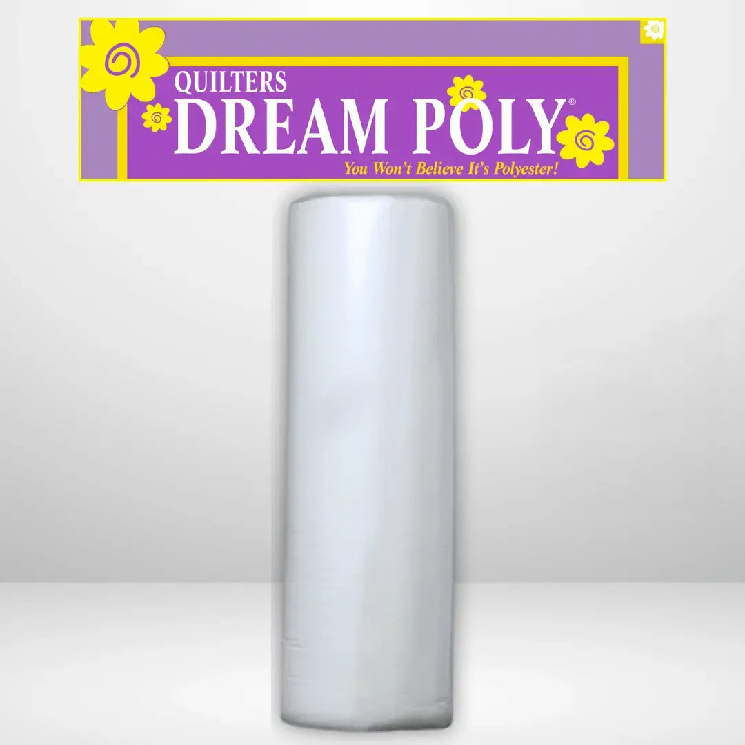 Batting de poliéster blanco Deluxe de Quilters Dream - Rollo de reina - 93" x 30 yardas