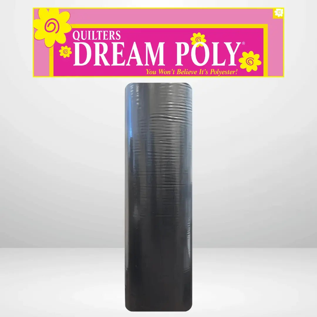 Batting de poliéster negro Quilters Dream Select - Rollo King - 120" x 30 yardas
