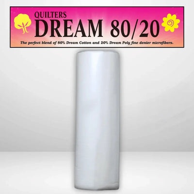 Rollo de Batting King Quilters Dream Select Blanco 80/20 - 120" x 30 yardas