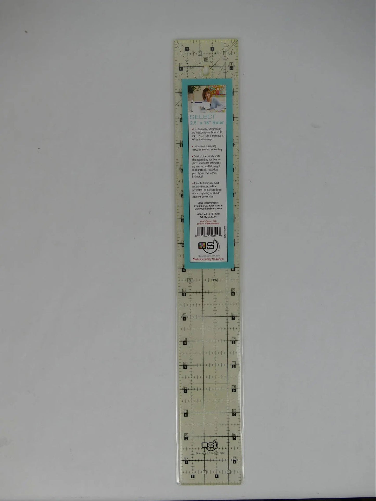 Regla Antideslizante Quilters Select 2.5" x 18"
