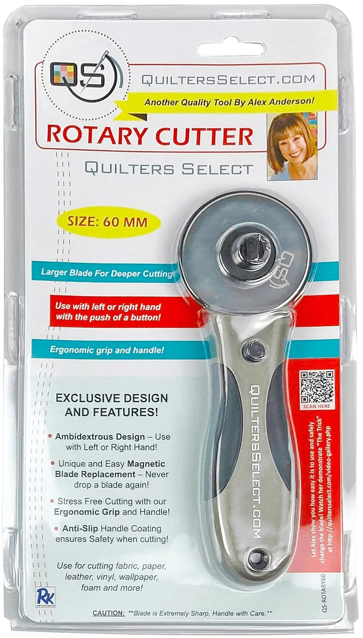Cortador Rotativo de 60 mm Quilters Select