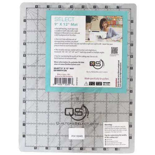 Alfombrilla de corte de doble cara Quilters Select 9" x 12"