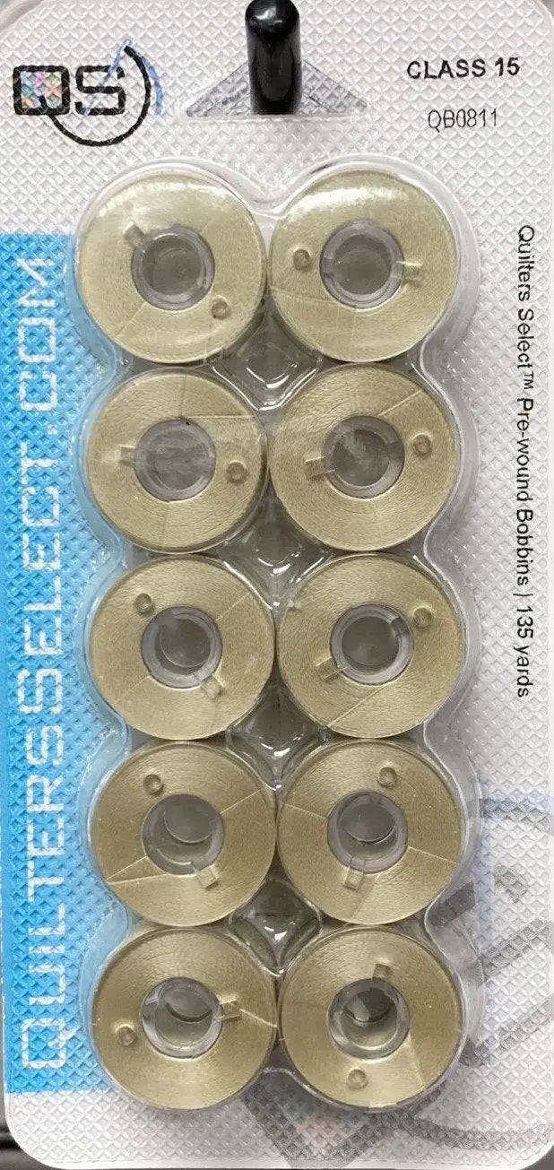 Quilters Select Class 15 Bobbins - Angora White