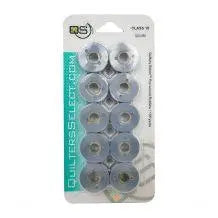 Quilters Select Class 15 Bobbins - COT/POLY GRAY