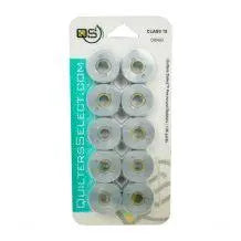 Quilters Select Class 15 Bobbins - Light Gray