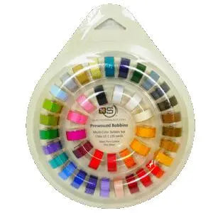 Quilters Select Class 15 Bobbins - Multi-Color, Set of 40