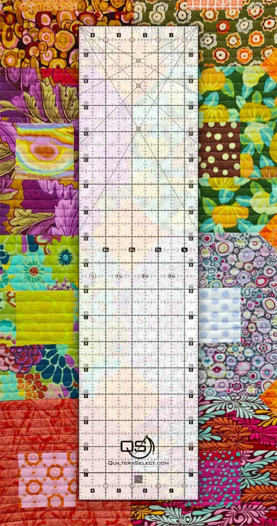 Regla Cristalina Antideslizante Quilters Select 4.5"x18"