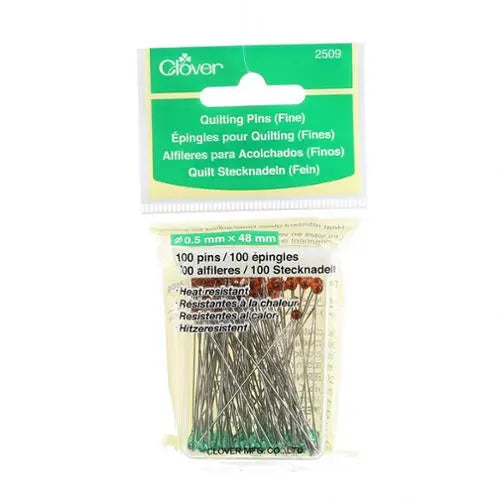 Clover Fine Quilting Pins - 100 Count